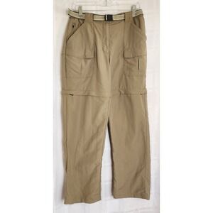 LL Bean Convertible Hiking‎ Pants Nylon Outdoor Fishing  Men's sz Medium W/Belt